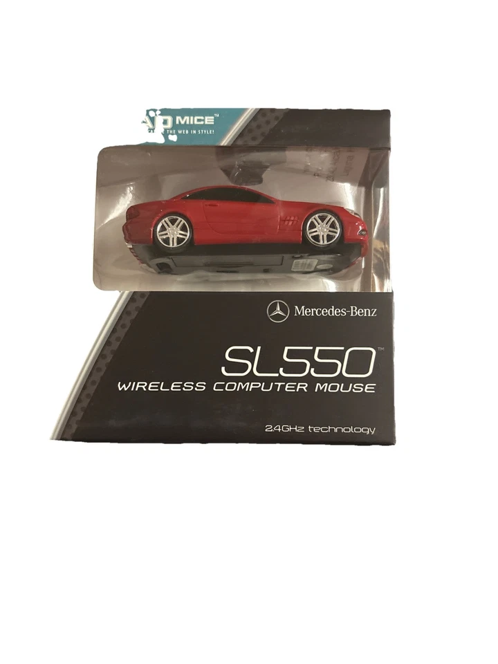 The Original Road Mice Red Mercedes SL550 Wireless Optical Mouse with headlights - Image 2 of 3