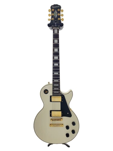 Epiphone Electric Guitar LP CUSTOM Pro 2013 White Les Paul Type Black HH Used