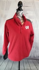 Wisconsin badgers sweatshirt pull over football zip fall kids girl boy xl
