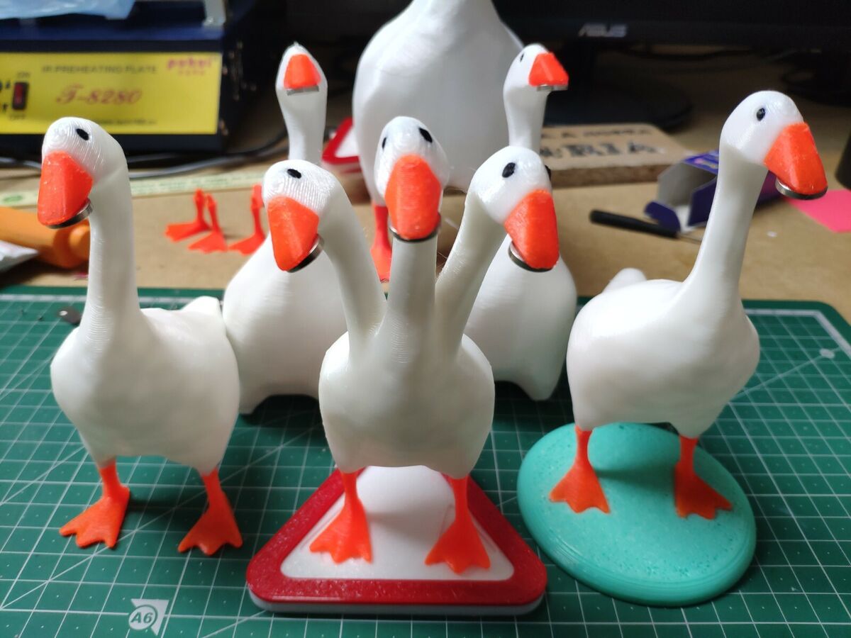 You can 3D print an Untitled Goose Game goose for maximum mischief