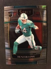 2021 Select Concourse #93 - Hunter Long  - Miami Dolphins- Rookie