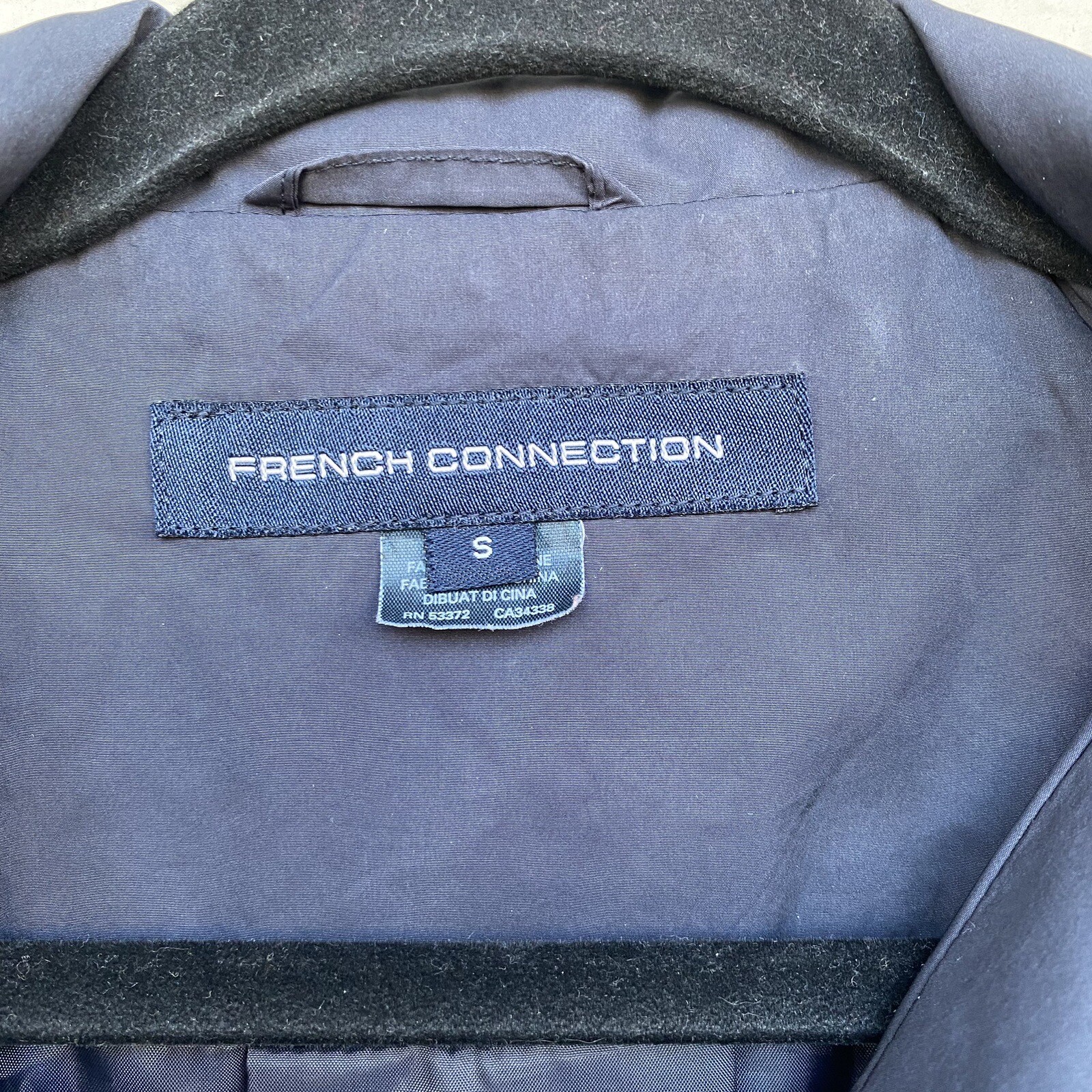 French Connection Lightweight Rain Jacket Navy Bl… - image 8