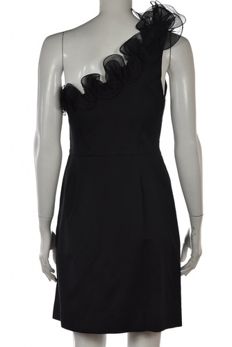 3.1 Phillip Lim Womens Dress Size 6 Black Wool Above Knee Sheath Cocktail Party - Picture 2 of 4