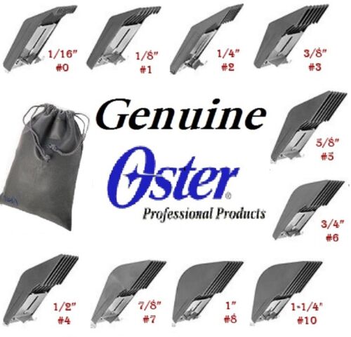 Oster A5 Turbo 2 Speed Clipper & 10,40,7F blades & 10 pc Snap On Guide Comb SET - Picture 2 of 8