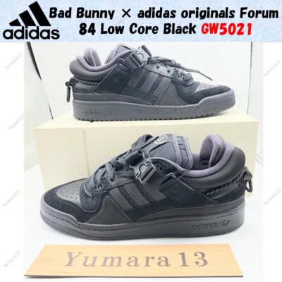 Bad Bunny × adidas originals Forum 84 Low Core Black GW5021 Men's Size