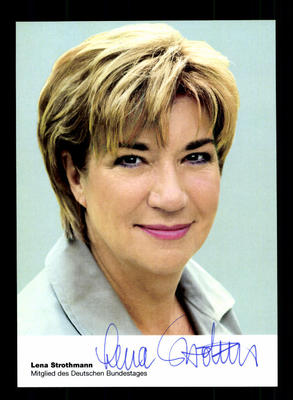 Lena Strothmann Autogrammkarte Original Signiert  ## BC 90297