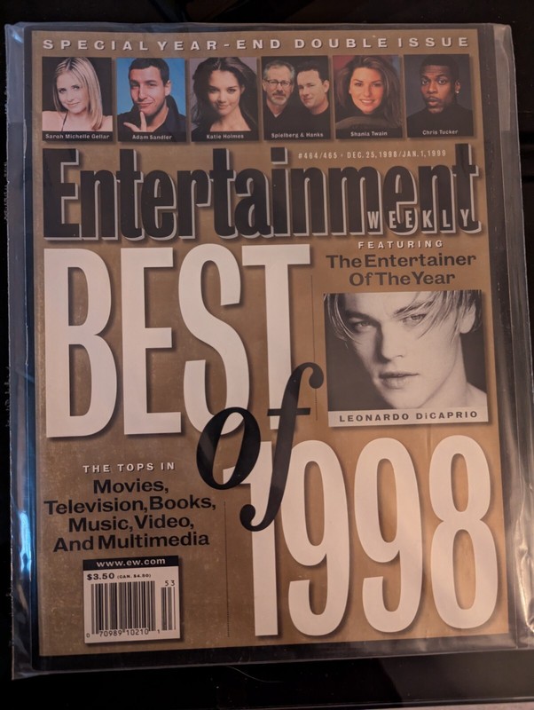 Vtg 90s ENTERTAINMENT WEEKLY BEST of 1998 Leo Katie Holmes Sarah Gellar Buffy