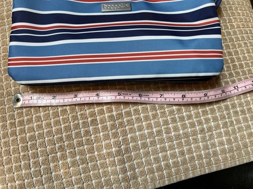 Baggallini Crossbody Small Bag - Red, Blue Stripe - Nylon - Pretty!! - 第 10/11 張圖片