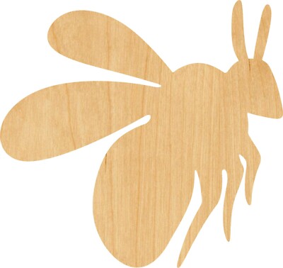 Bumble Bee Laser Cut Out Wood Shape Craft Supply - Woodcraft Cutout