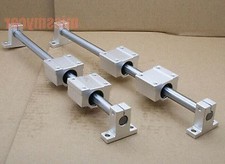 2pcs linear guide rail 12mm-350mm 4 SCS12UU bearing blocks 4 SK12 End support