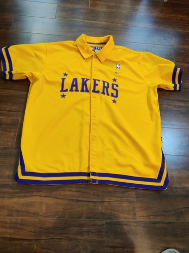lakers button up jersey