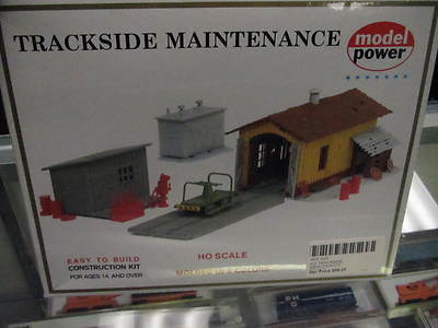 Model Power  HO Structure Kit - Trackside Maintenance Buildings #490-408