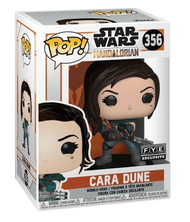 Funko Pop Star Wars The Mandalorian Cara Dune 356 FYE Exclusive Protector