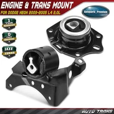 2x Engine Motor & Transmission Mount for Dodge Neon 2003-2005 L4 2.0L Auto Trans