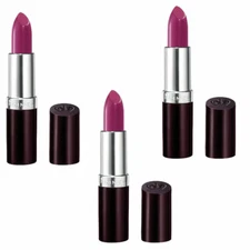 (3 Pack) NEW Rimmel Lasting Finish Lipstick Amethyst Shimmer 0.14 Ounces