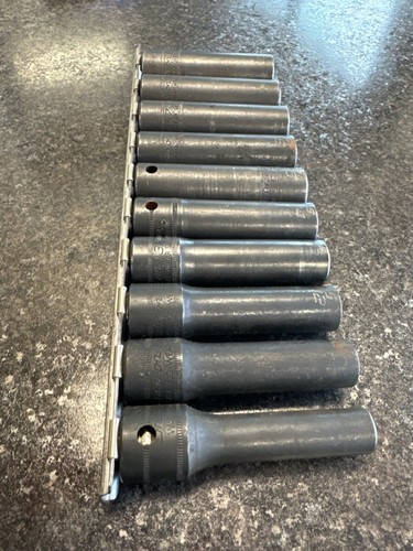 SNAP-ON 10pc. 1/2" 10mm-19mm SOCKET SET (PS2018724) - Picture 2 of 3