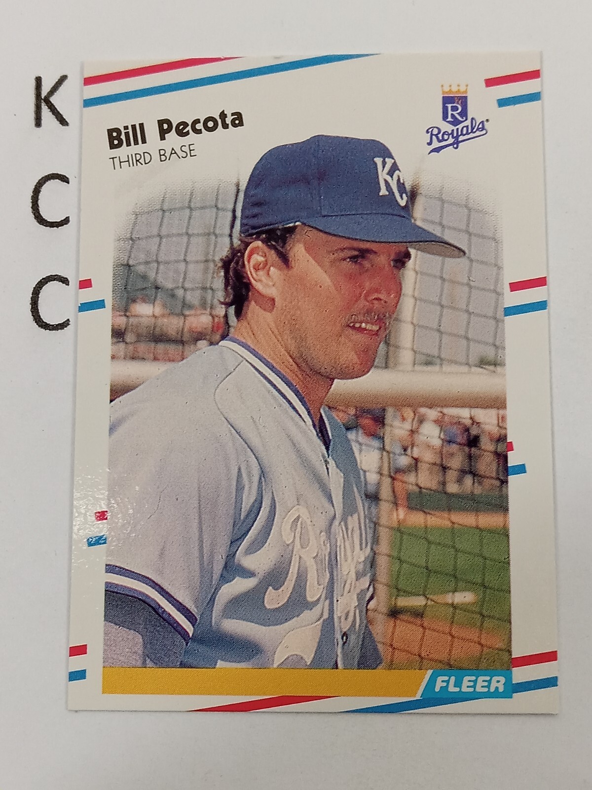 1988 Fleer MLB #264 Bill Pecota Kansas City Royals