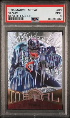 1995 Marvel Metal Silver Flasher #80 Venom - PSA 9 | eBay