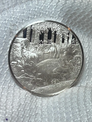 1980 FM Sterling Silver 30.27 Grams Proof .925 Holy Mountains III Horace Pippin