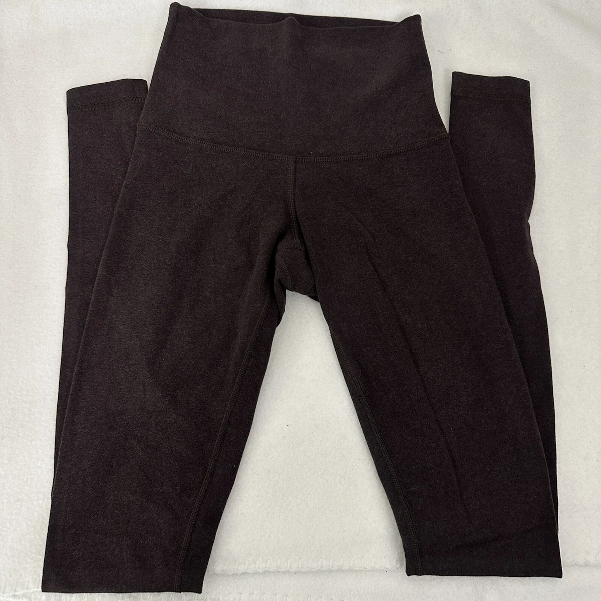 LULULEMON Women's Wunder Under High-Rise Cotton Brown Pants Leggings 2/4?