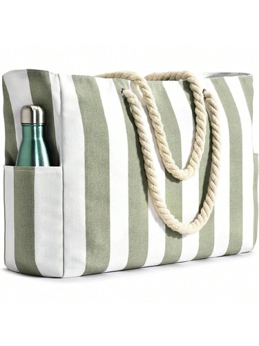 Extra Large Beach Bag for Women with Zipper Waterproof Beach Tote Bags with Zip - Picture 32 of 39