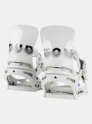Men's Burton Cartel X Re:Flex Snowboard Bindings Gray Logo Size
