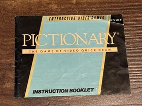 Pictionary Nintendo NES Instruction Manual Only