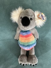 FAO Schwarz Dreamies Pastel Rainbow Koala Bear Plush 17 Stuffed Toy New