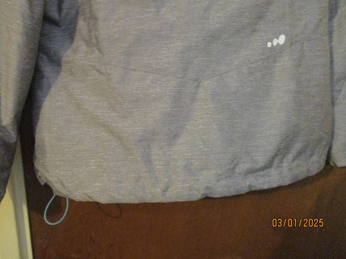 DECATHLON LADIES GREY WINTER HOODED COAT SIZE L - Foto 5 di 7