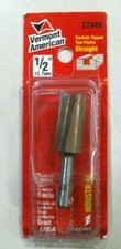 Vermont American 22446, 1/2" Straight Two Flutes Carbide Tipped Router Bit FS 