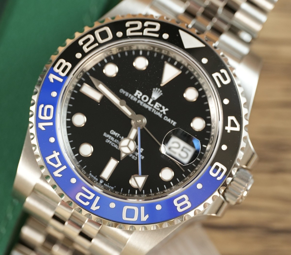 美品純正 現行ロレックスジュビリーブレス M126710BLNR Rolex GMT-Master II Men's Watch with Jubilee Bracelet