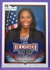Decision 2020 Series 2 DALLAS CARD SHOW PARALLEL #643 Stacey Plaskett US Rep. VI