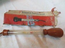 VINTAGE SEARS AUTOMOBILE HYDROMETER SYRINGE/BATTERY TESTER Glass Float w/box