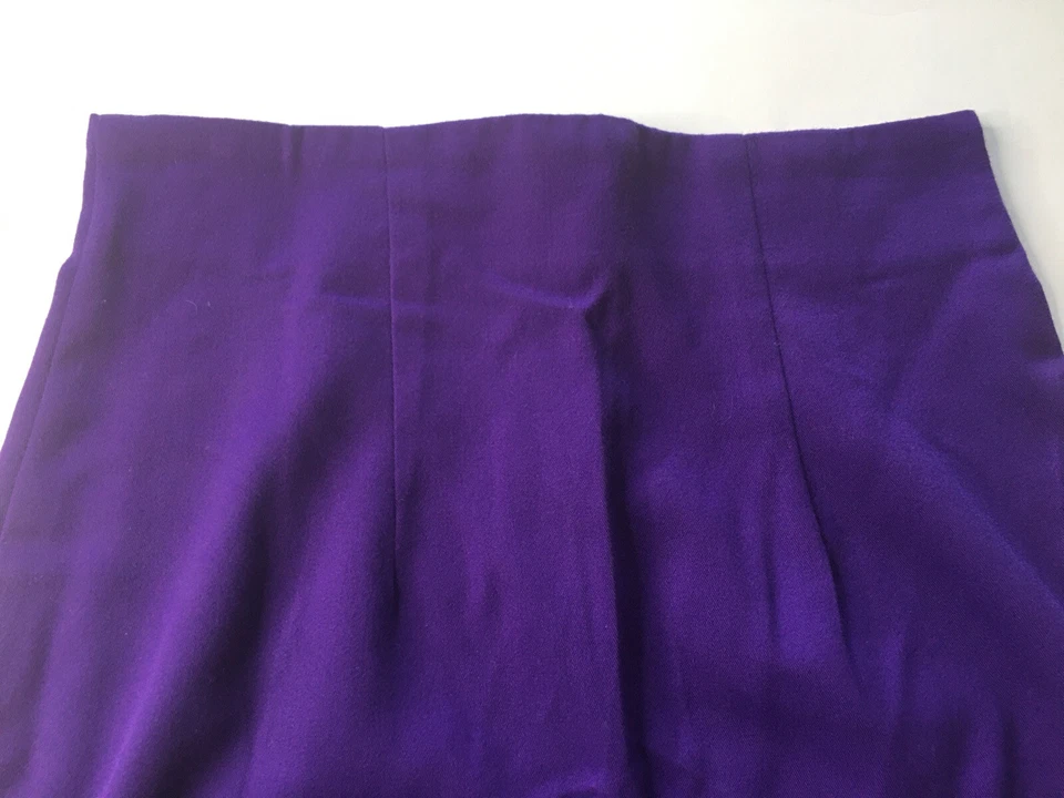 Via Max винтажный 90-х женщин глубокий фиолетовый молнии мини юбка очень маленький B57 - Изображение 2 из 4