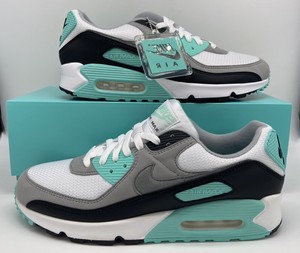 turquoise and white air max