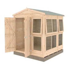 Shire Sun Hut 6x6 Potting Shed - Outdoor Wooden Garden Shed