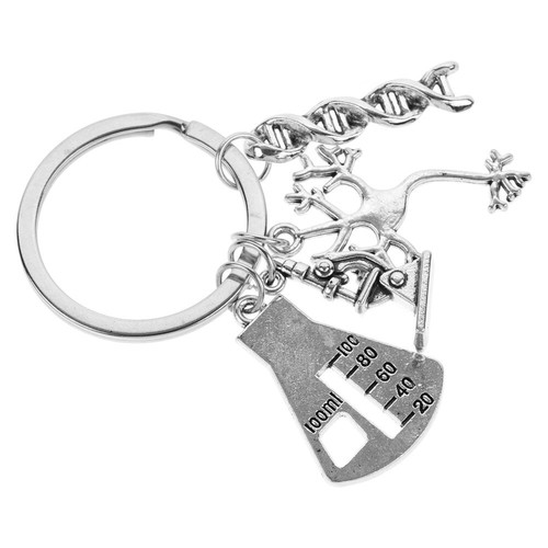 Microscope Key Chain Miss Creative Fashion Keychain Biology Keychains - 第 5/12 張圖片