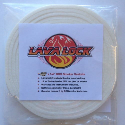 1/4" thick Nomex high temp gasket, self stick seal bbq pit smoker grill