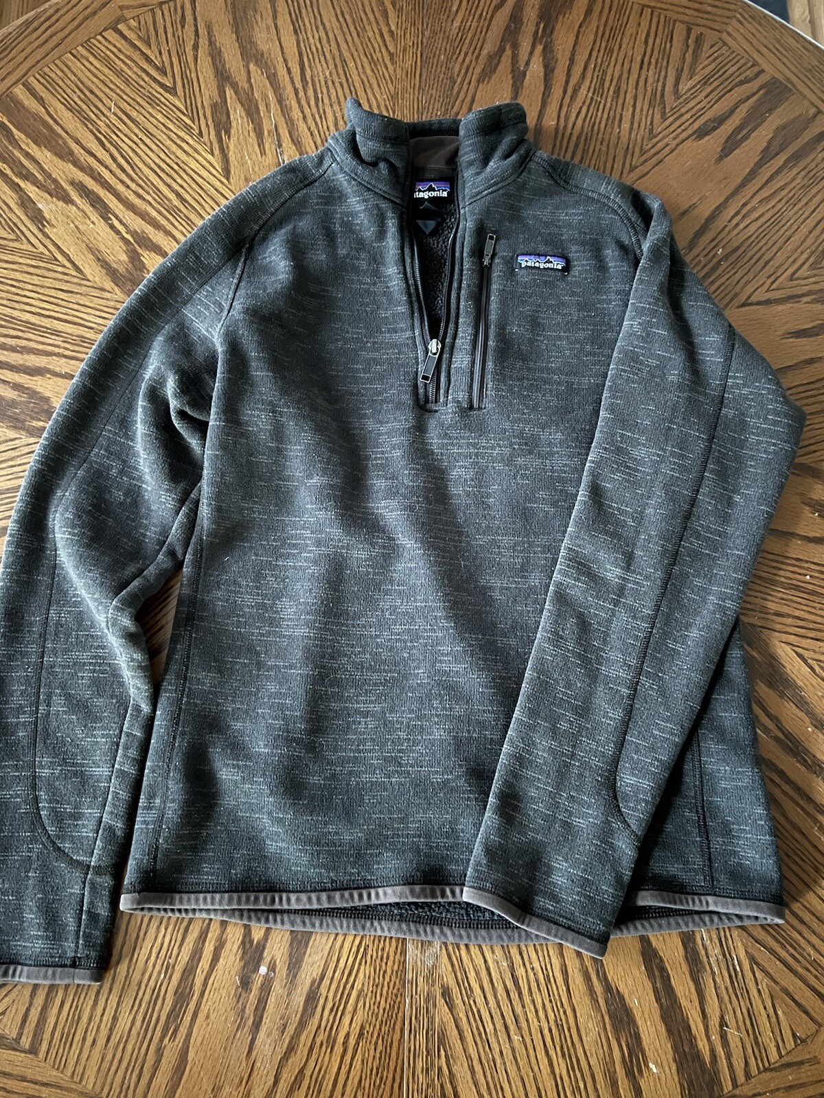 Patagonia Better Sweater Fleece Jacket Mens Medium Gray 1/4 Zip Hiking Outdoor