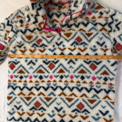 Eddie Bauer 1/4 Zip Quest Plush Fleece Pullover Jacket Size M Multicolor Aztec - Picture 6 of 9