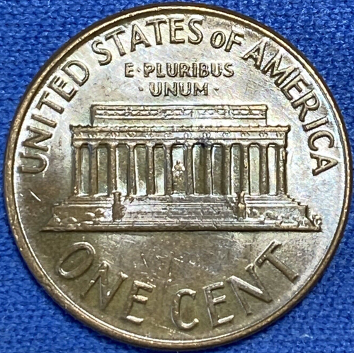 1964-D Lincoln Penny Beautiful Lustrous Toined Coin VF #6 - Picture 6 of 8