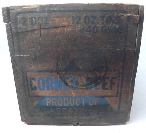 Vintage Libbys Corned Beef Wooden Advertising Box Crate - 15" x 7" x 7" - Picture 6 of 14