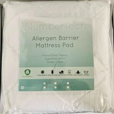 MicronOne Slumbertech Allergen Barrier Mattress Pad Twin 39" x 75"