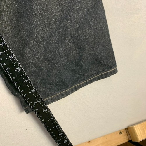 Sean John Herrenjeans Größe 34 x 32 schwarz Denim Hamilton entspannte Passform gerades Bein - Bild 7 von 7