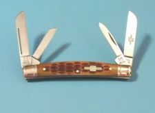 ROUGH RYDER RR053 Congress Amber Jigged Bone pocket knife 3 5/8" closed NEW!