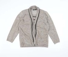 Envy Womens Brown Jacket Coatigan Size L