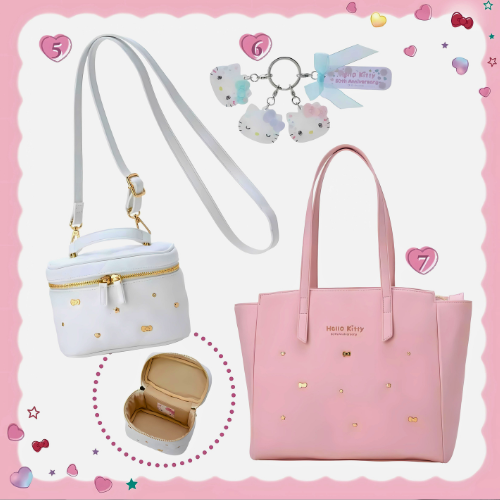 Sanrio Hello Kitty 50th Anniversary Crossbody Vanity Bag Future In Our Eyes Bag - Picture 8 of 19