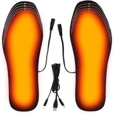 Suole interne per scarpe metropolitane USB, scaldapiedi elettrico