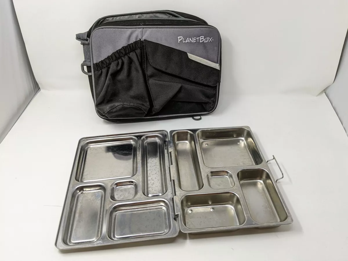 Planetbox Planet box Rover Stainless Steel Lunchbox + Zippered