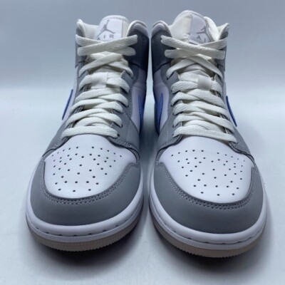 Nike Air Jordan 1 Mid Wolf Grey Aluminum BQ6472-105 Women's Nike Air Jordan 1 Mid Wolf Grey Aluminum BQ6472-105 Women's